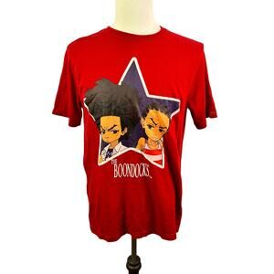 The Boondocks Adult Swim Comic Pannel Graphic T-Shirt Medium